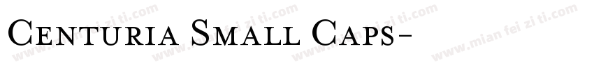 Centuria Small Caps字体转换